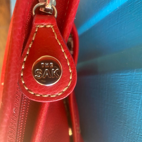 The Sak red leather crossbody bag! Gently used. - Picture 5 of 5